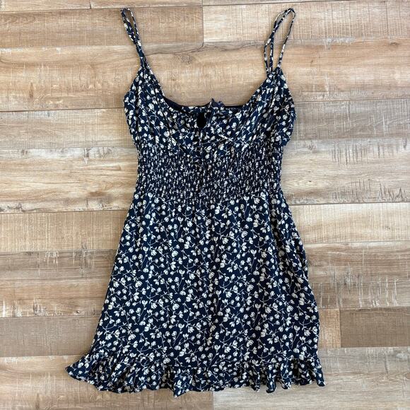 Reformation Dresses & Skirts - Reformation Fraise Dress Elyse Mini Blue Floral Size 8